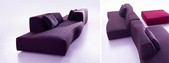 MY MAGICAL ATTIC: B & B ITALIA BEND SOFA DESIGN BY PATRICIA URQUIOLA