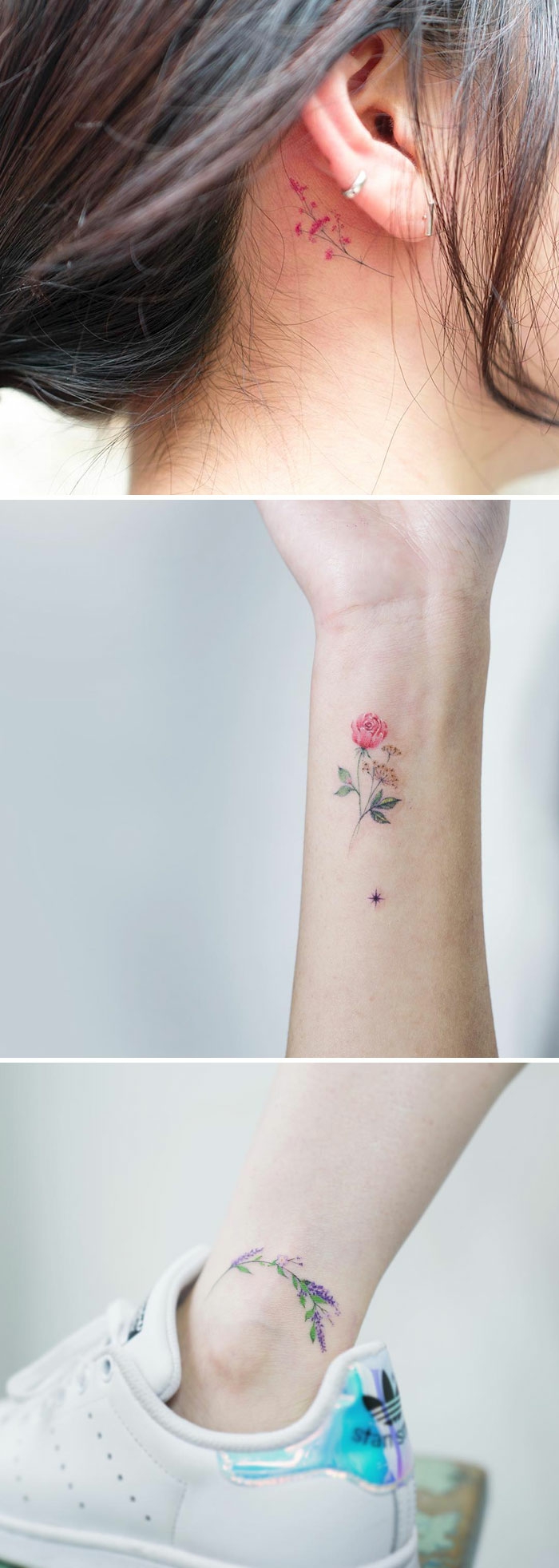 Custom SG Flower Flash Tattoos for Divine beauty and enchantment