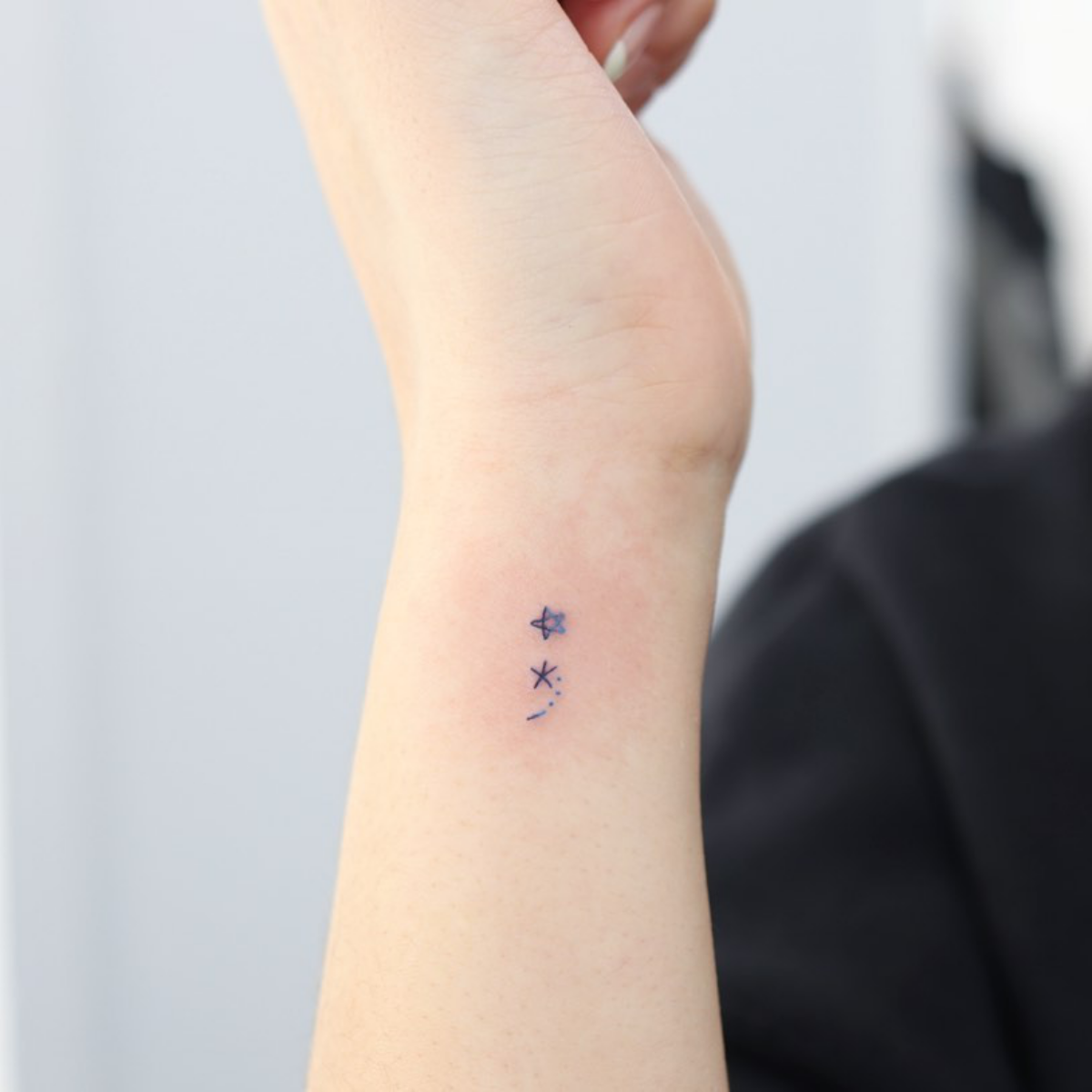 star design for semicolon tattoo