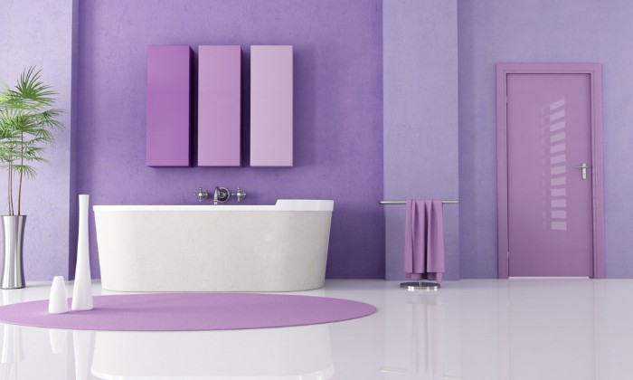 purple bathroom color ideas