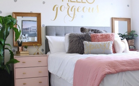 white bedroom for teenage girl
