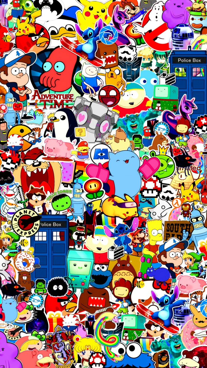 adventure time, pop culture characters, cool iphone wallpapers, colourful wallpaper