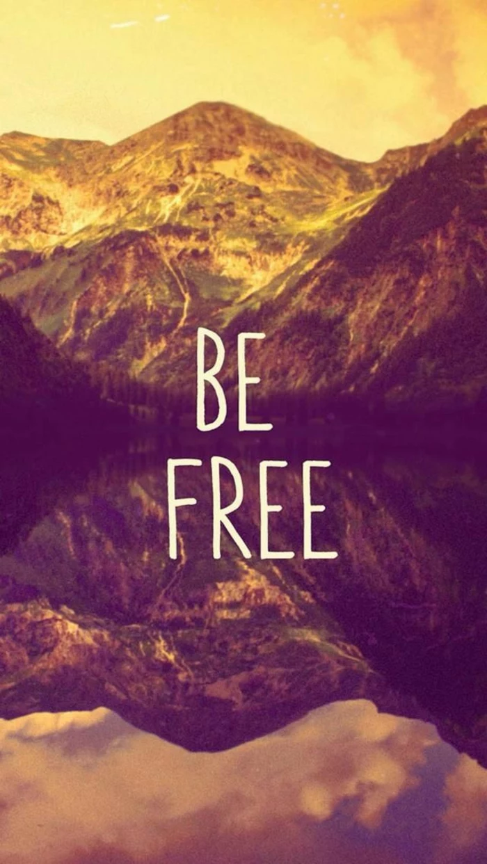 be free, mountains around a lake, cute iphone wallpapers, lots of trees