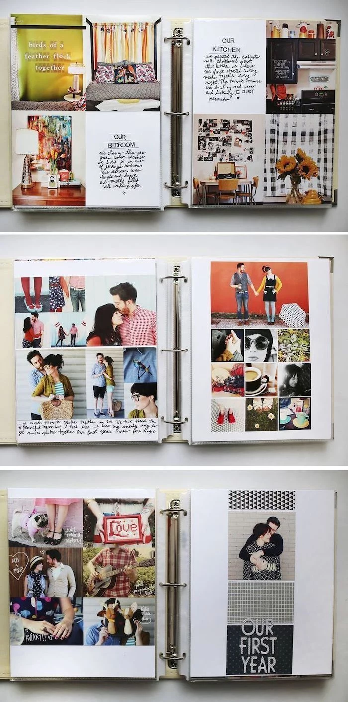 couples scrapbook, special messages and pictures, thoughtful gifts for boyfriend