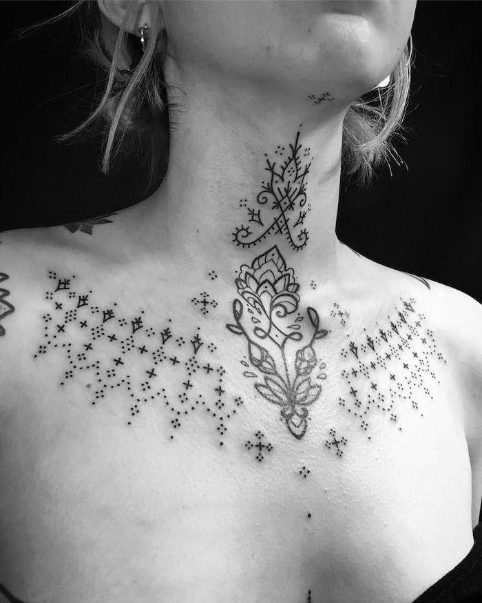 1001 Ideas For Beautiful Chest Tattoos For Women