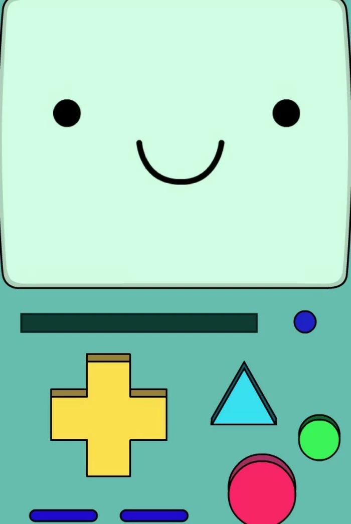 gameboy drawing, cute iphone backgrounds, colourful controllers, smiley face