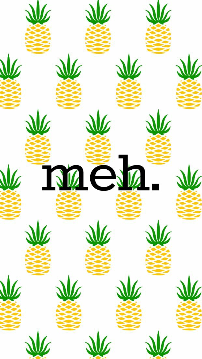 lots of pineapples, meh sign, best iphone backgrounds, white background