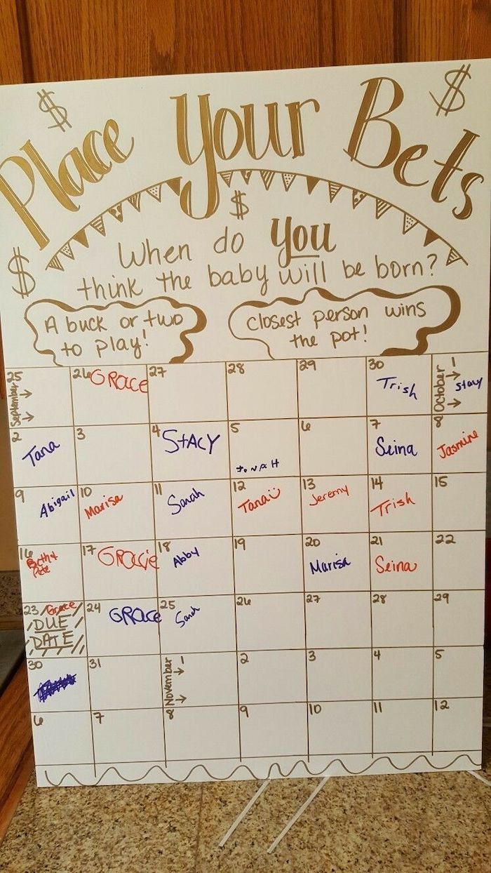 place your bets game, wooden background, baby boy shower decorations