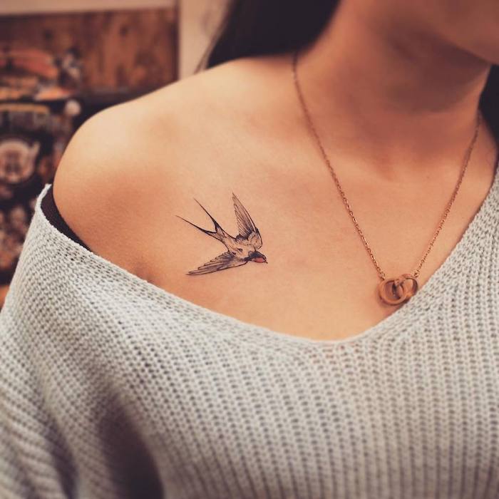 1001 Ideas For Beautiful Chest Tattoos For Women