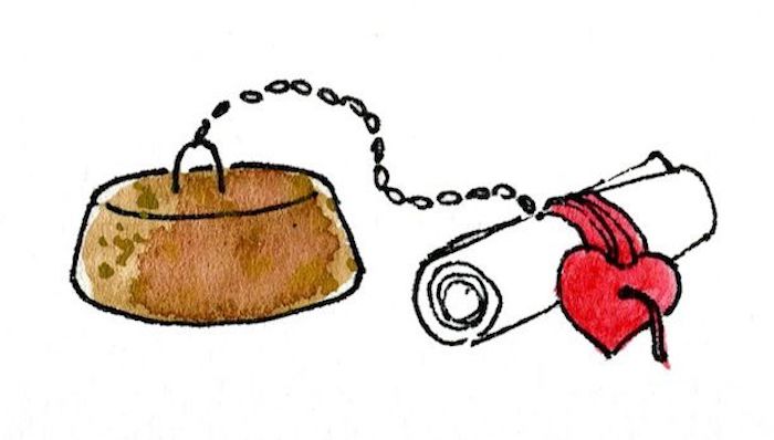 brown cork, message written on a piece of paper, red heart attached with a chain, customised gifts for boyfriend