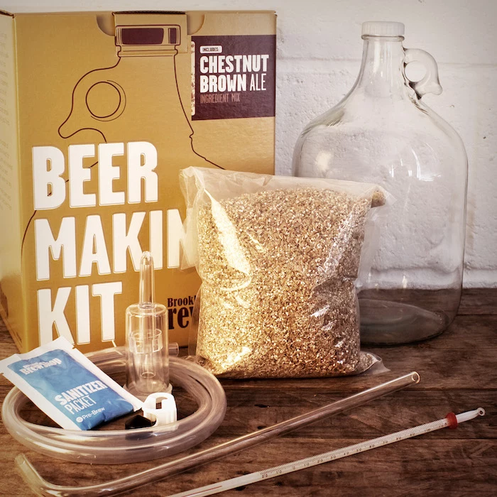 beer making kit, special ingredients, brown box, unique gifts for boyfriend 