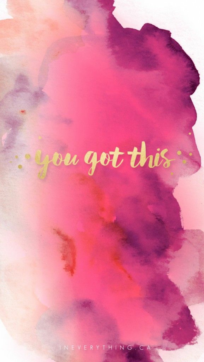you got this golden letters, beautiful wallpapers for iphone, pink and purple background
