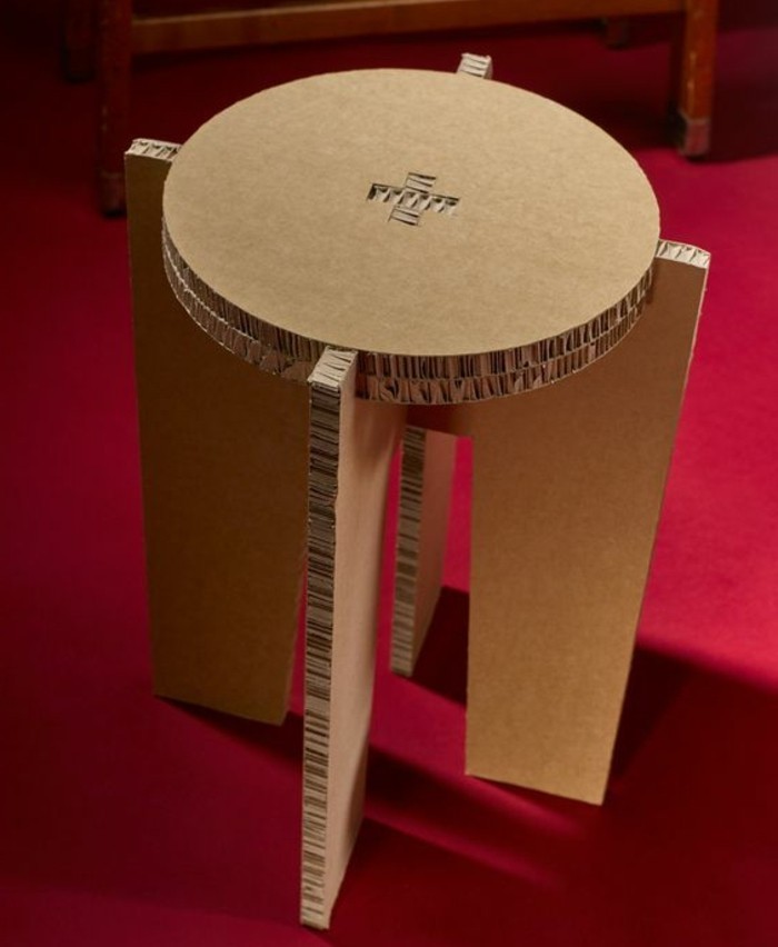 Cardboard furniture 60 examples that you can make yourself