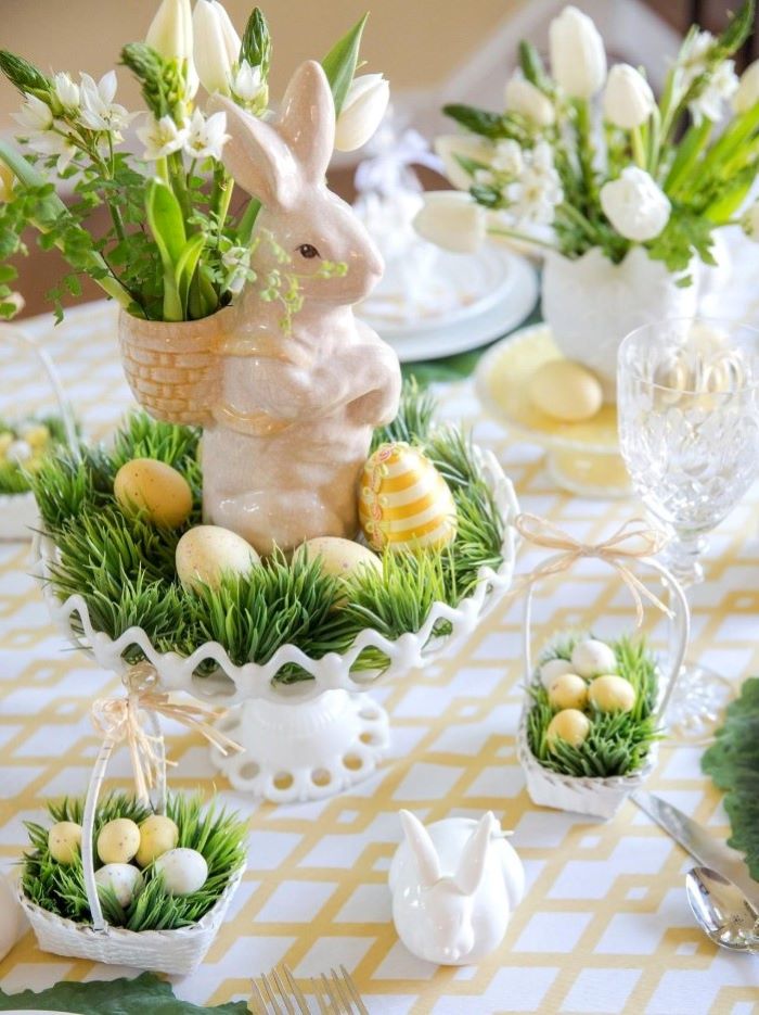 Beautiful Easter table decorations – photos + easy and simple DIYs