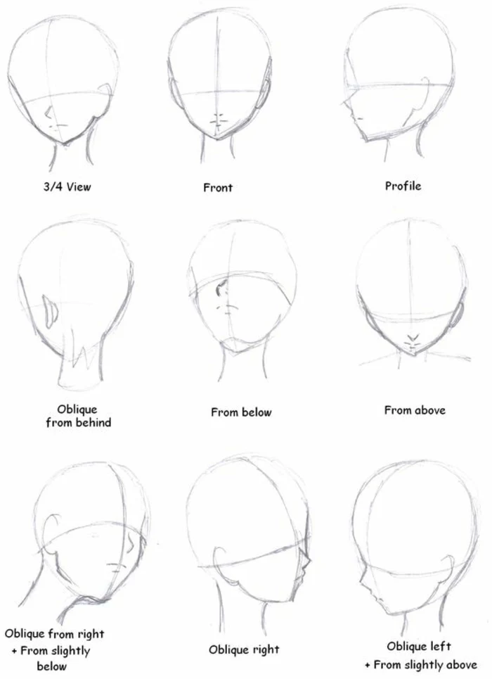 step by step tutorial, hoe to draw a face, cute drawing ideas, black and white sketch
