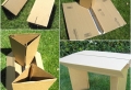 Cardboard furniture – 60 examples that you can make yourself
