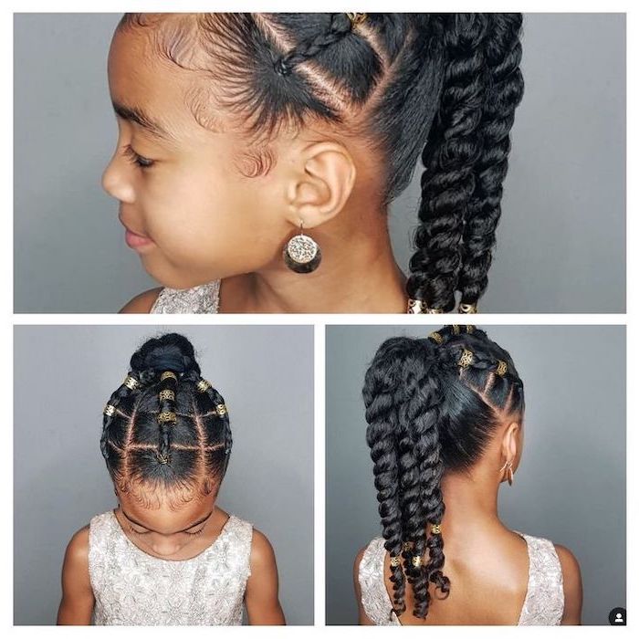 hair designs for little black girls