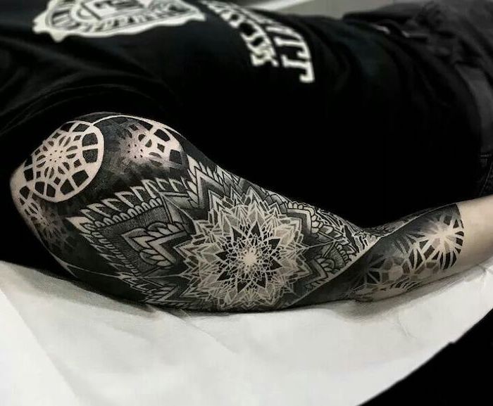 Black And White Arm Tattoos