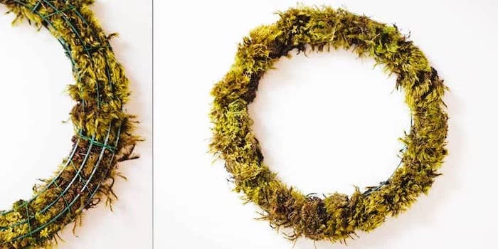 diy succulents wreath, housewarming gifts for men, step by step, diy tutorial