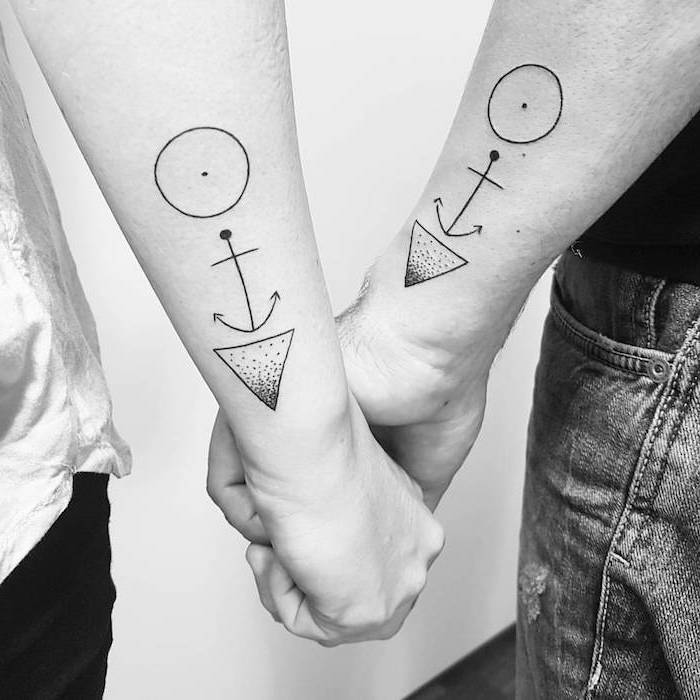 ▷ 1001 + ideas for matching couple tattoos to help you declare your love