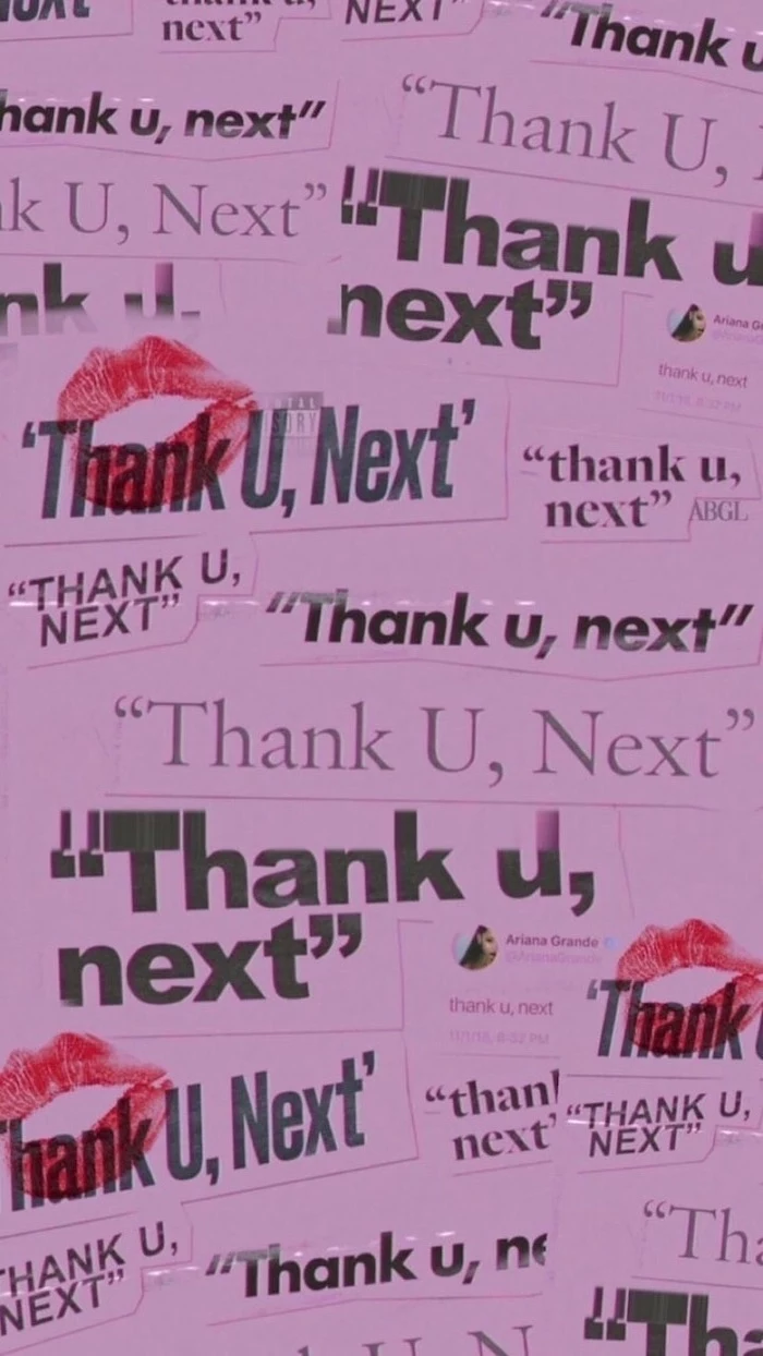 thank u next, ariana grande song, cute backgrounds, pink background