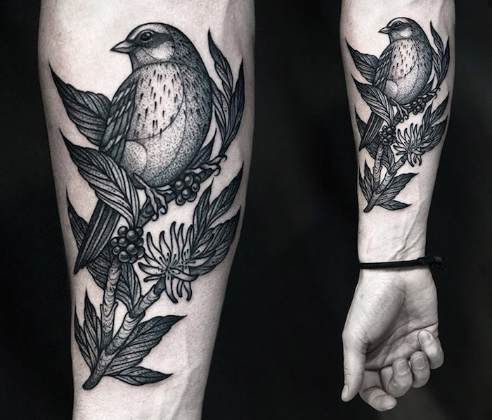 forearm tattoos tree