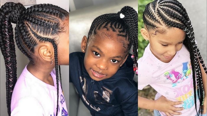 kids braids hairstyles with weave