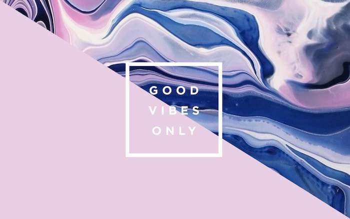 good vibes only, iphone 6 wallpaper tumblr, pink and blue marble background