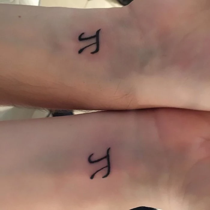 pi number, wrist tattoos, couple finger tattoos
