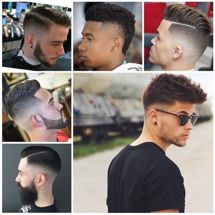 different hairstyles, side by side photos, cool haircuts for boys, short hairstyles