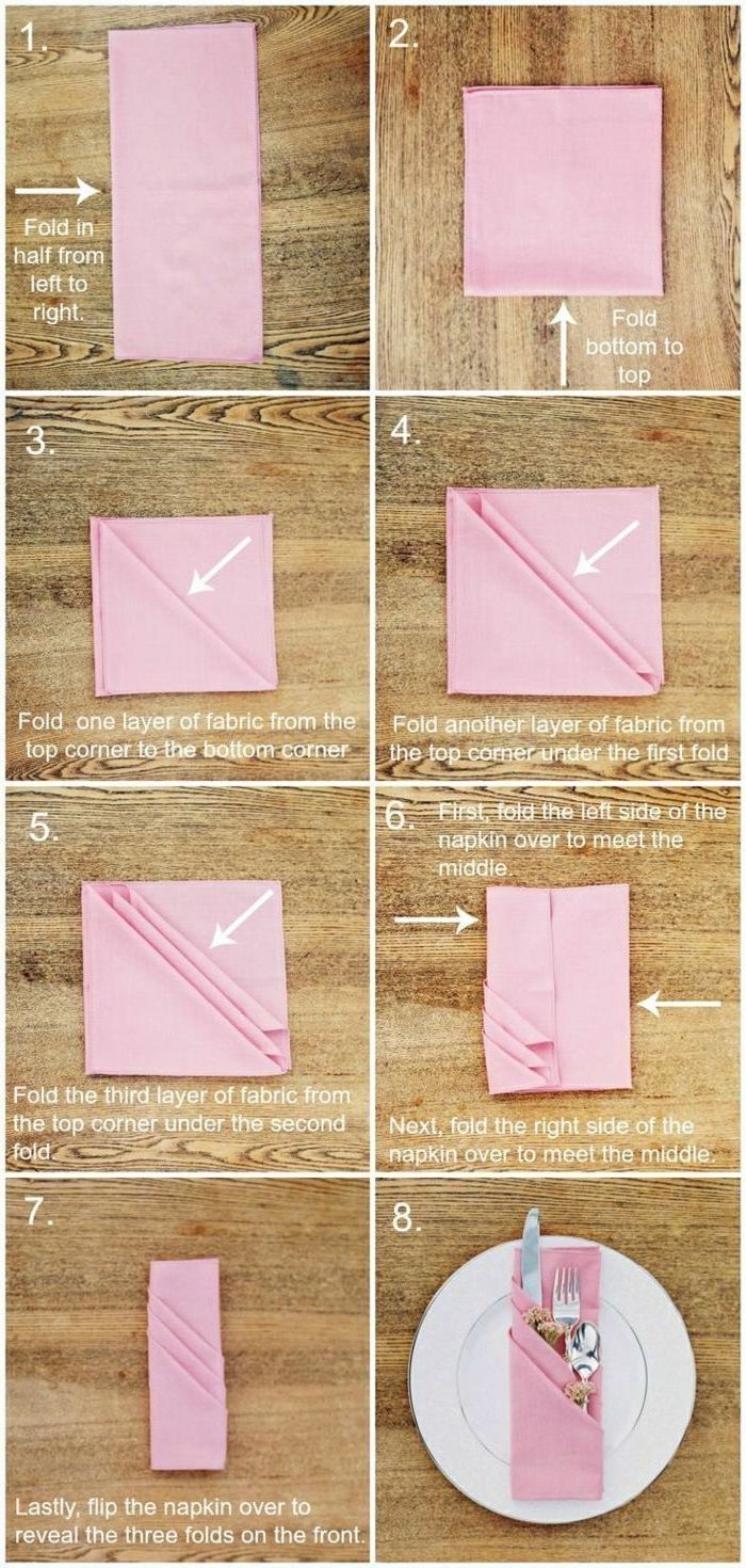 1001 + ideas for Instaworthy napkin folding techniques and tutorials