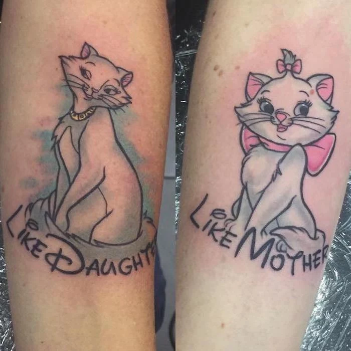 disney inspired, like mother, like daughter, matching mom and daughter tattoos