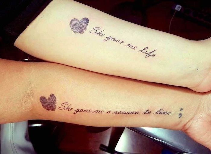 1001 Ideas For Heartwarming Mother Daughter Tattoos