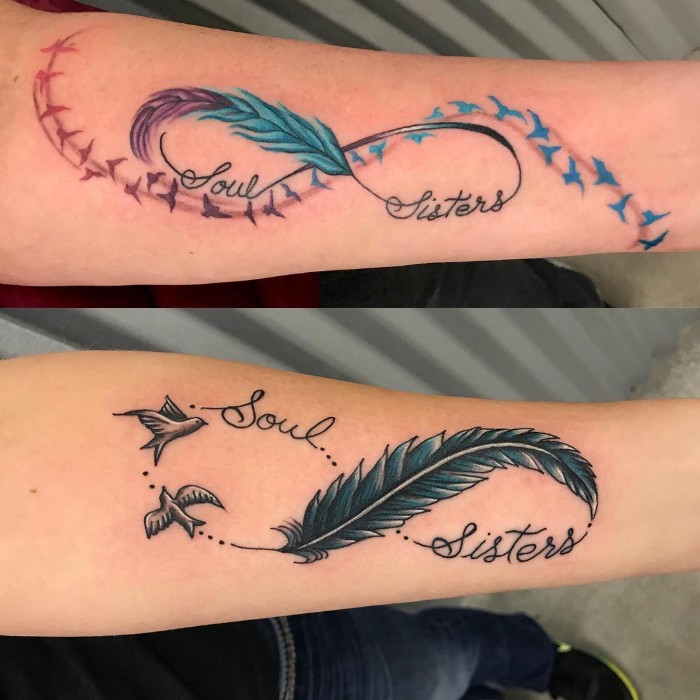 infinity best friend tattoos