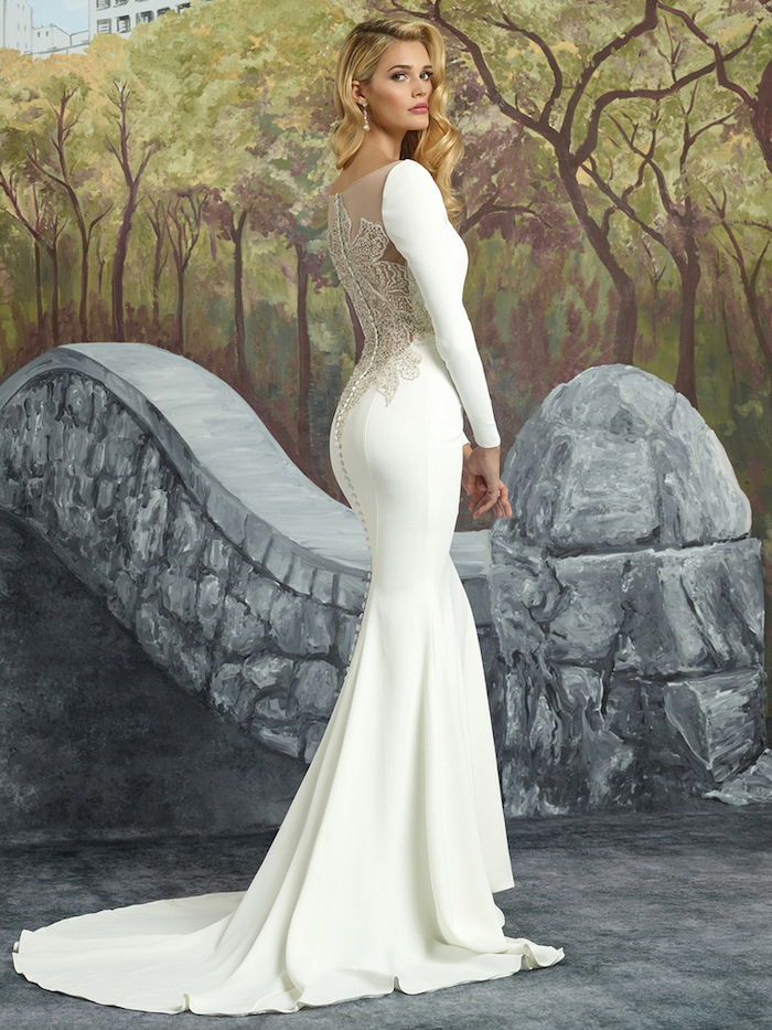 long-sleeve-simple-white-wedding-dress