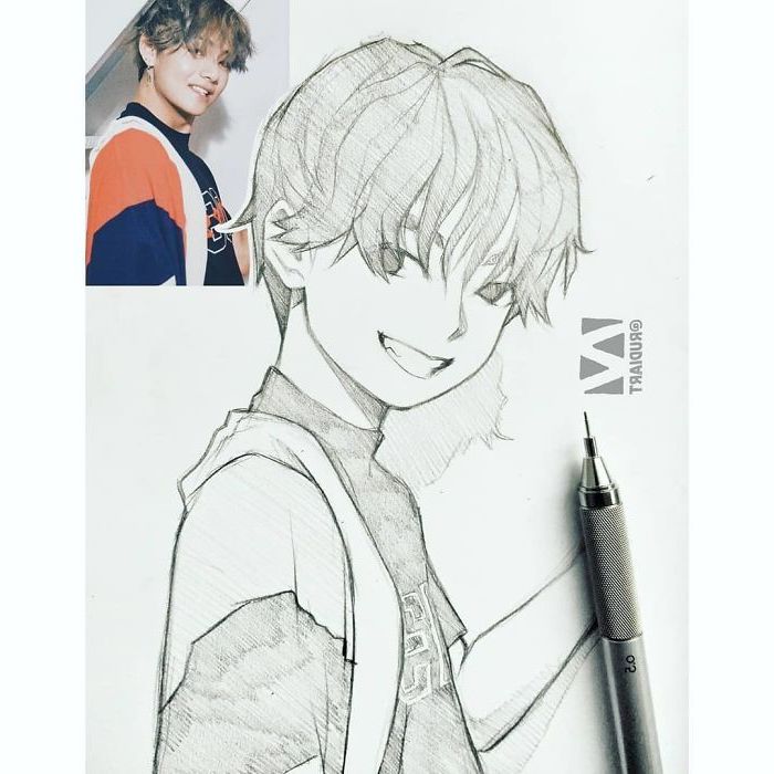 Anime girl Anime Boy Pencil sketch by Arubiix on Newgrounds