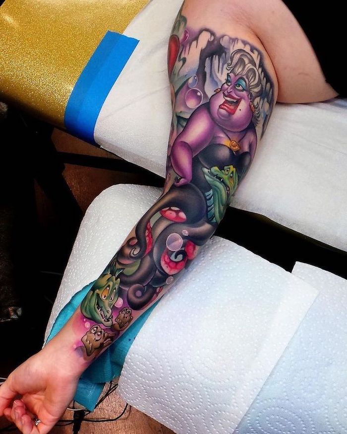 Started a fun disney princess half sleeve today thein  Flickr