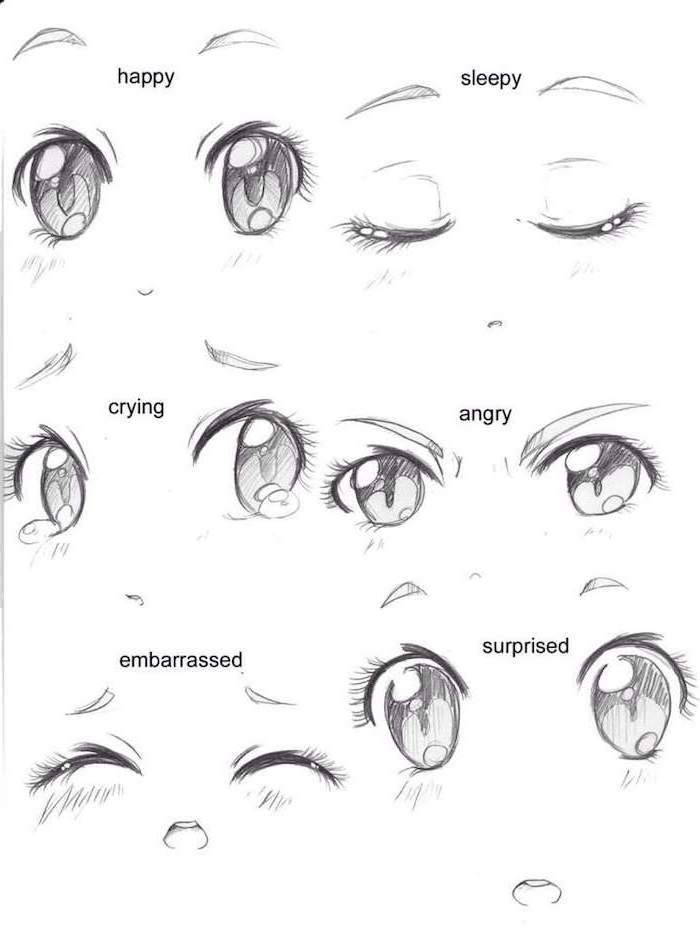 Featured image of post Cute Anime Expression Drawing This tutorial will show you how to draw the cute and timid sailor mercury