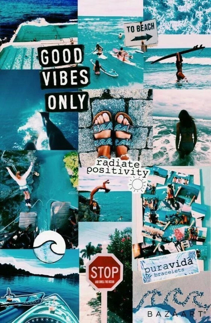 good vibes only, cute iphone wallpaper, photos from the beach, positive vibes