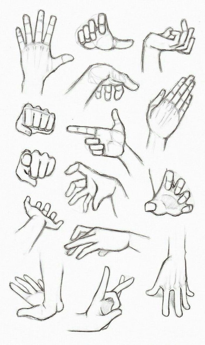 how to draw anime hands step by step for beginners