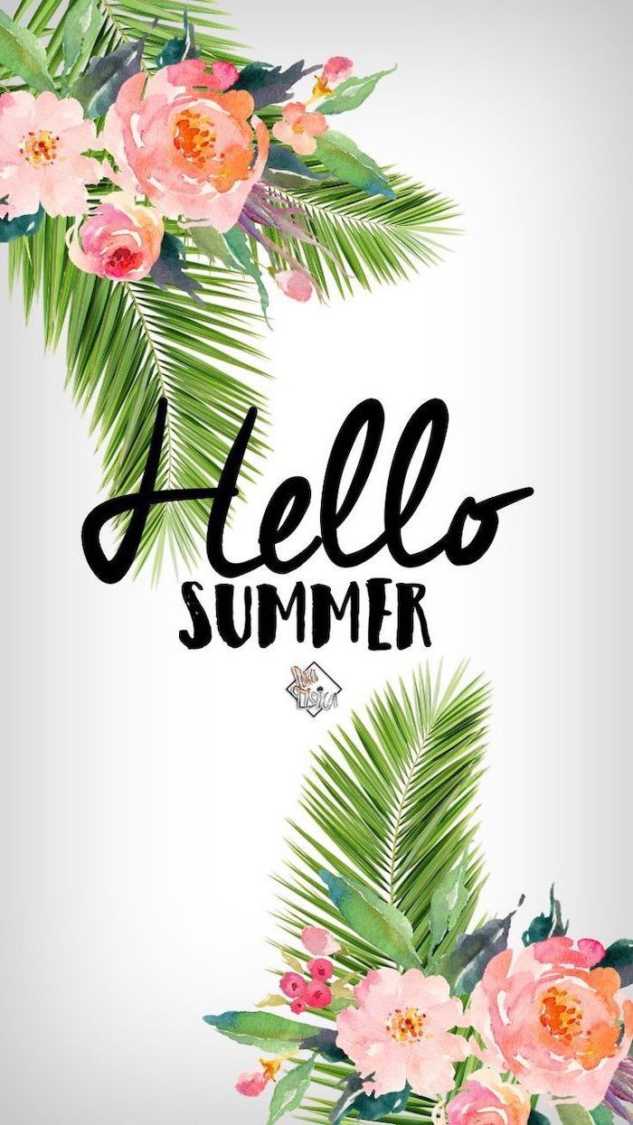 Hello summer time wallpaper fun party Royalty Free Vector