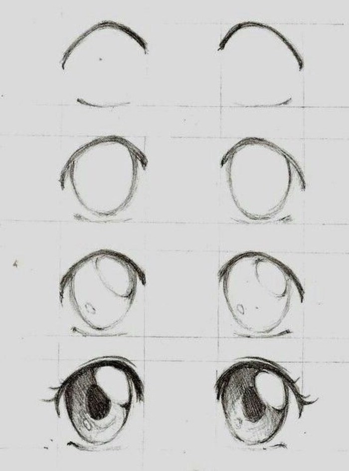 How To Draw Easy Anime Eyes Step By Step