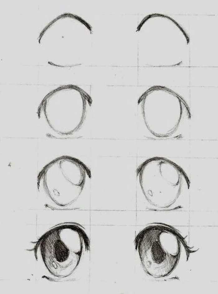 easy anime to draw step by step