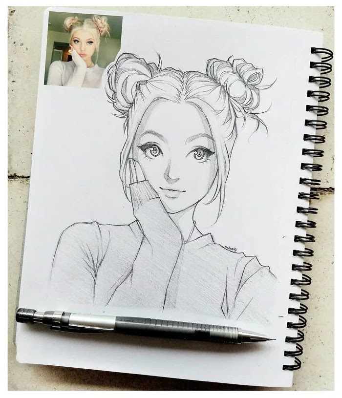  1001  Ideas On How To Draw Anime  Tutorials  Pictures Girl Drawing Easy  Step By Step Drawing Tutorial Black And White Pencil Sketch Best Picture  For Drawing Girl Style For Your Taste  2023