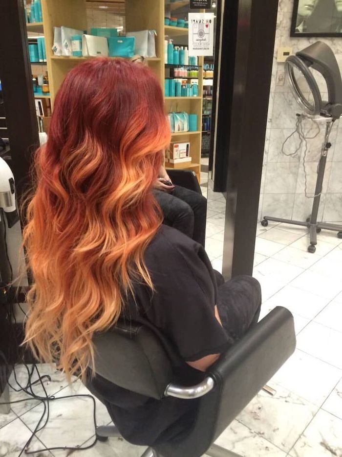 light auburn hair ombre