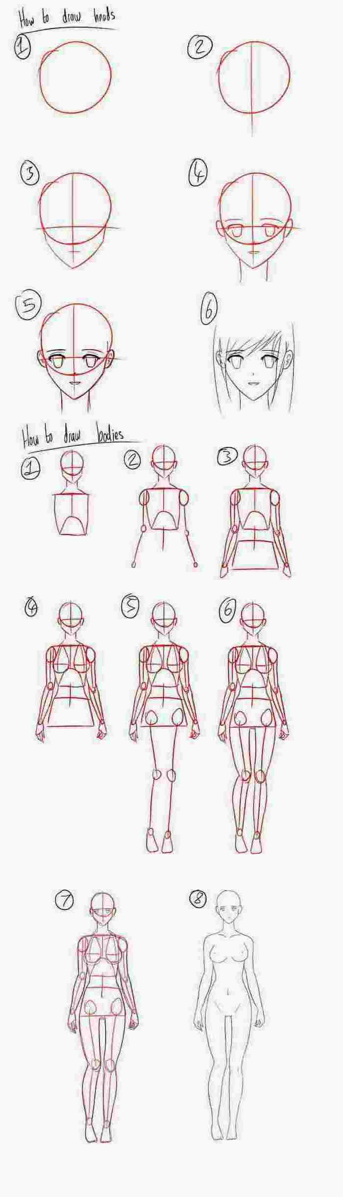 How To Draw Cute Anime Girl Step By Step Clarke Blamot