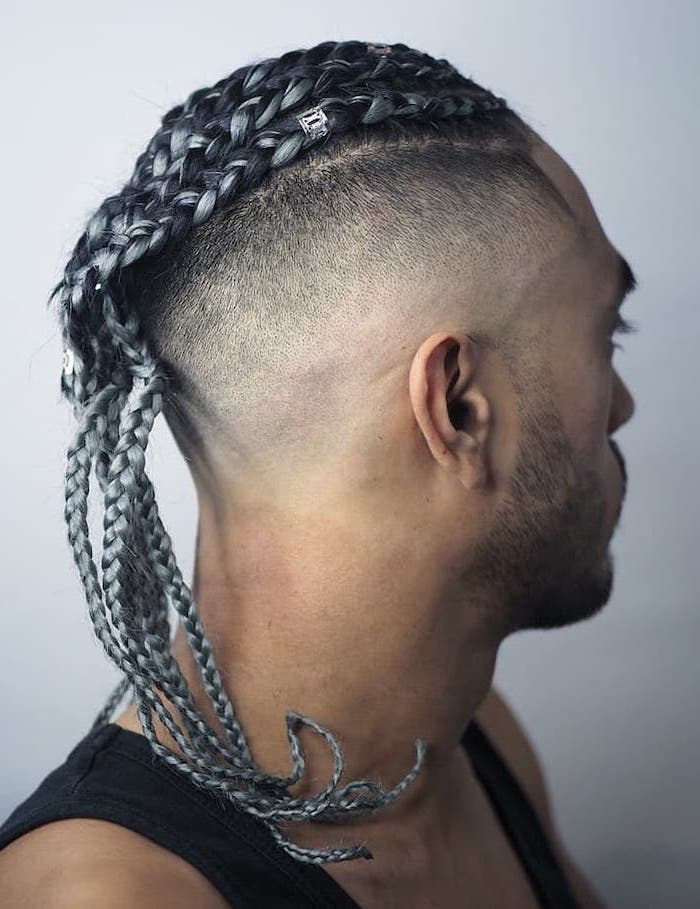 Featured image of post Black Man With Long Braids : Men with long healthy hair have an array of braiding options to choose from.