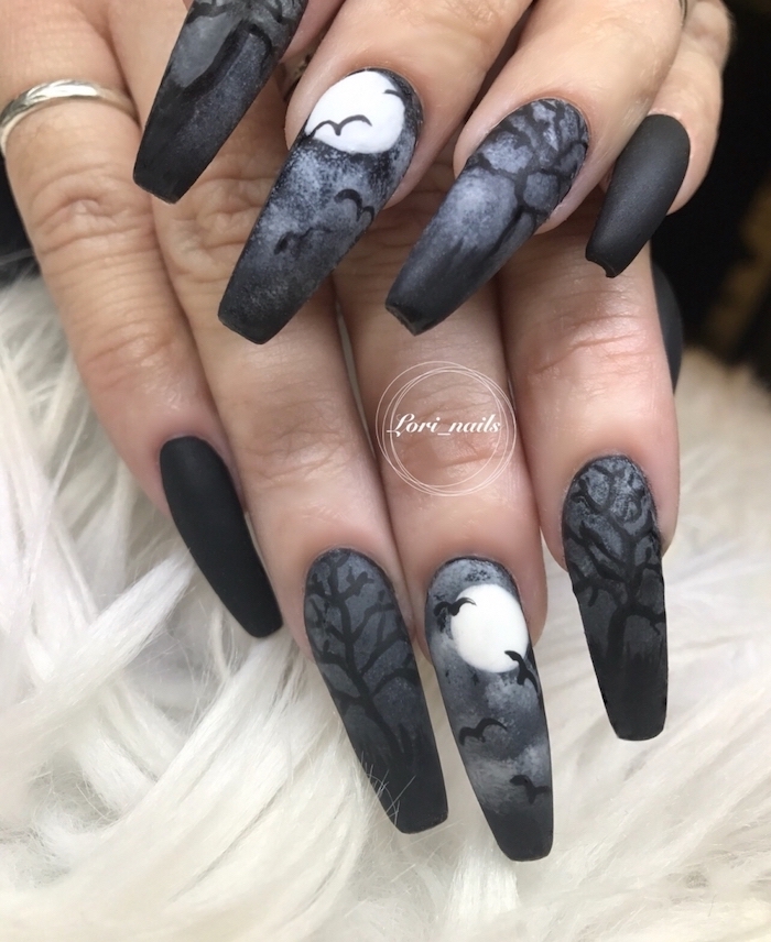 1001 + ideas for awesome and spooky Halloween nails