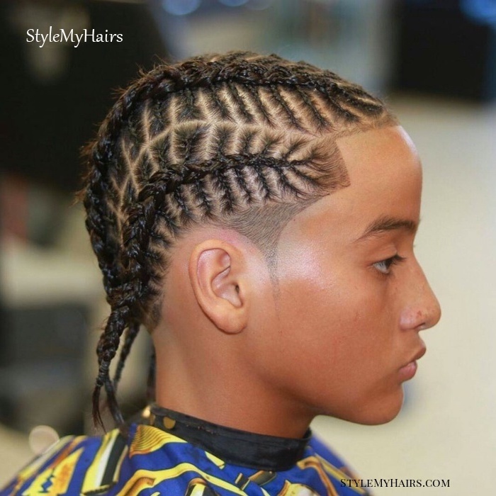 black men braid styles