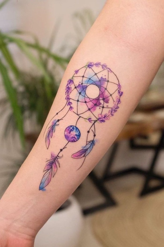 30 Dreamcatcher Tattoo Designs And The Meaning Behind Them  Dream catcher  tattoo small Dreamcatcher tattoo Girly tattoos